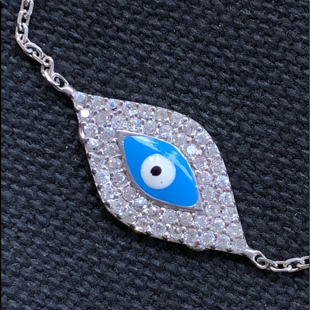 Sterling Evil Eye bracelet